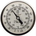 BrewBuilt Thermometer - 6" stem x 3" dial, 1/2" MPT