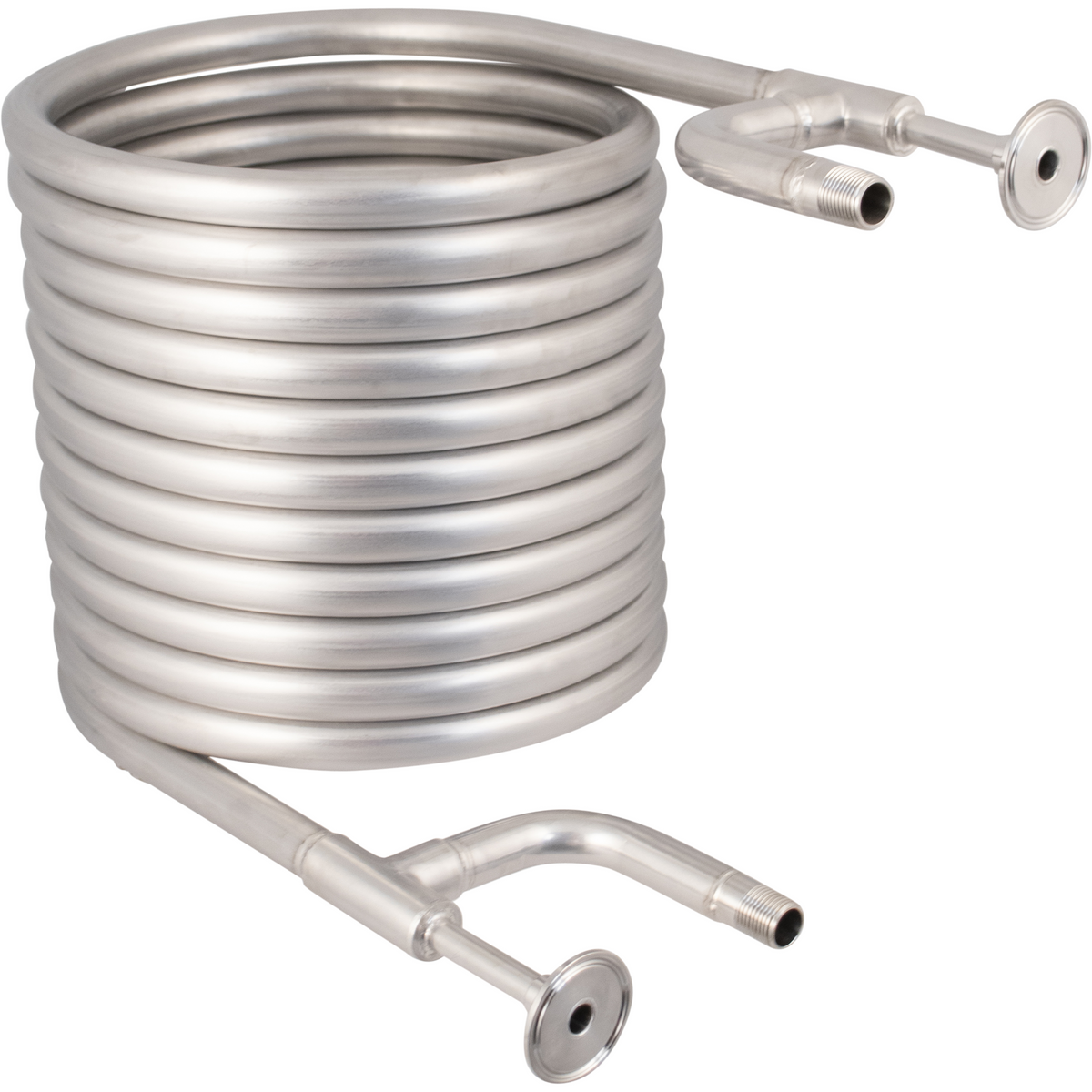 BrewBuilt Stainless Counterflow Wort Chiller - The Beast - 1.5 in. T.C. x 1/2 in. BSP