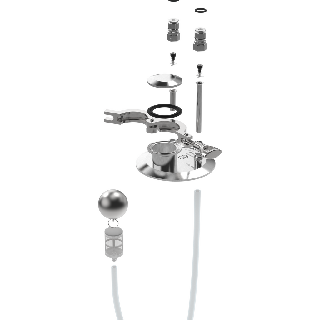 BrewBuilt X-Series Uni Conical - Pressure Pack with Clear Float Technology w/ Dip Tube Attachment (2022)