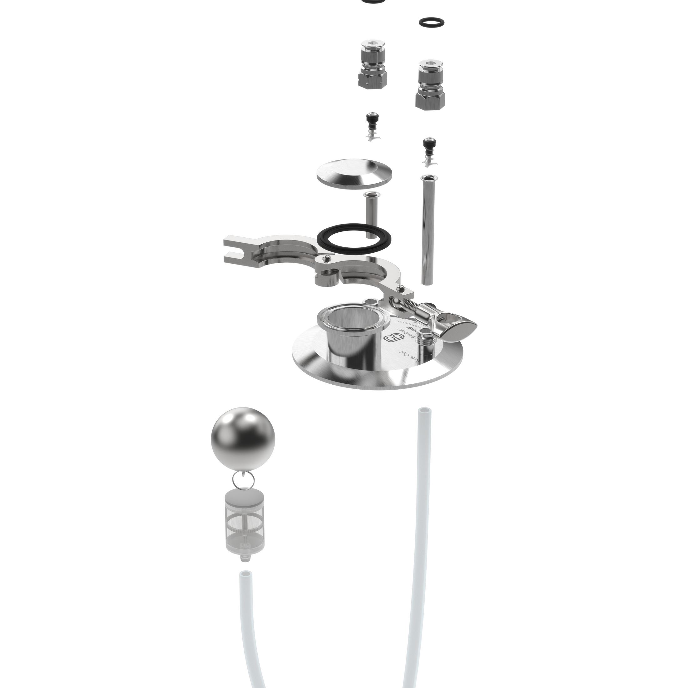 BrewBuilt X-Series Uni Conical - Pressure Pack with Clear Float Technology w/ Dip Tube Attachment (2022)