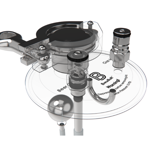 BrewBuilt X-Series Uni Conical - Pressure Pack with Clear Float Technology w/ Dip Tube Attachment (2022)