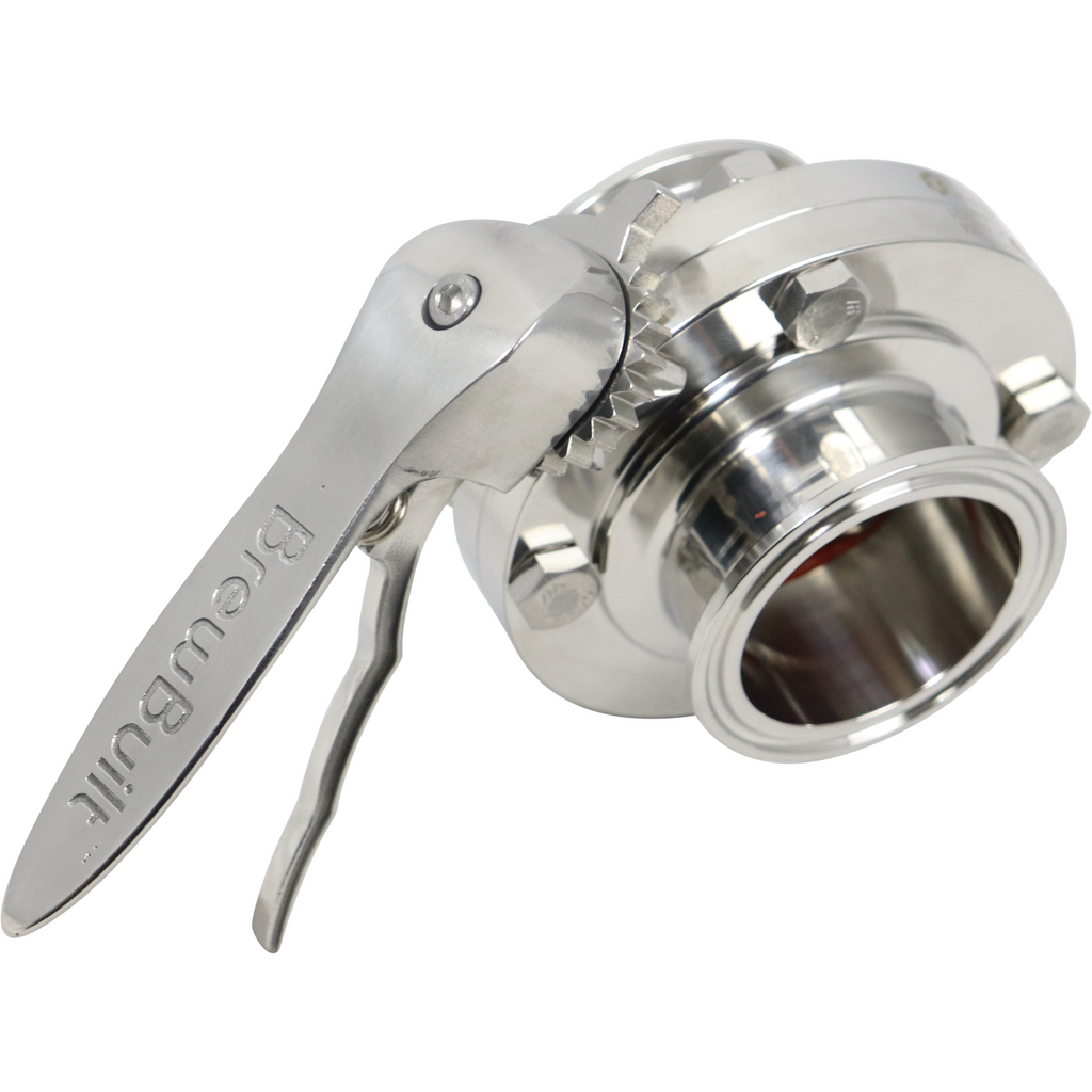 BrewBuilt - 2 in. T.C. Butterfly Valve - Polished