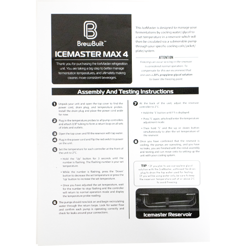 BrewBuilt Glycol Chiller - IceMaster Max 4