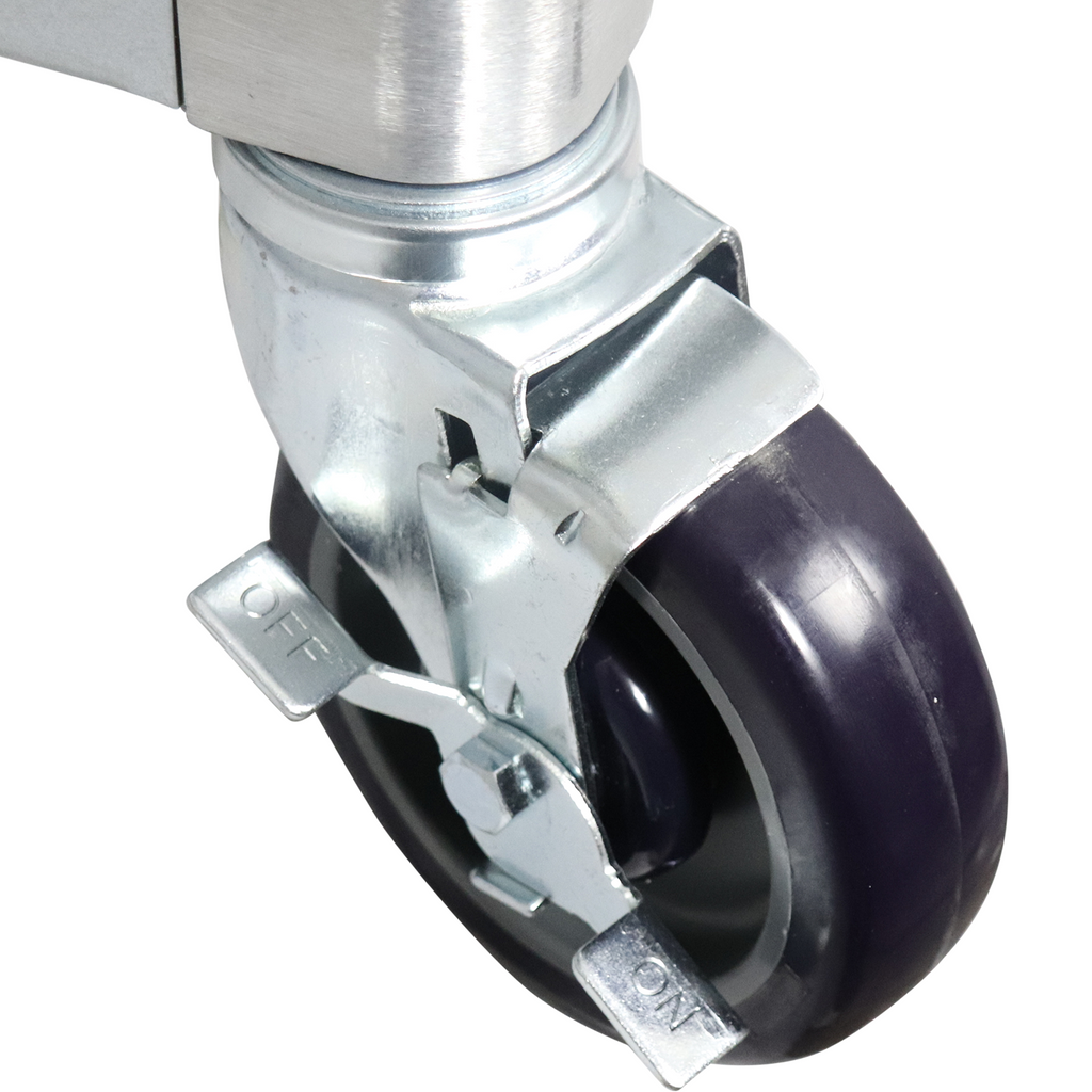 24" x 24" 18-Gauge 304 Stainless Steel Work Table with Galvanized Legs 