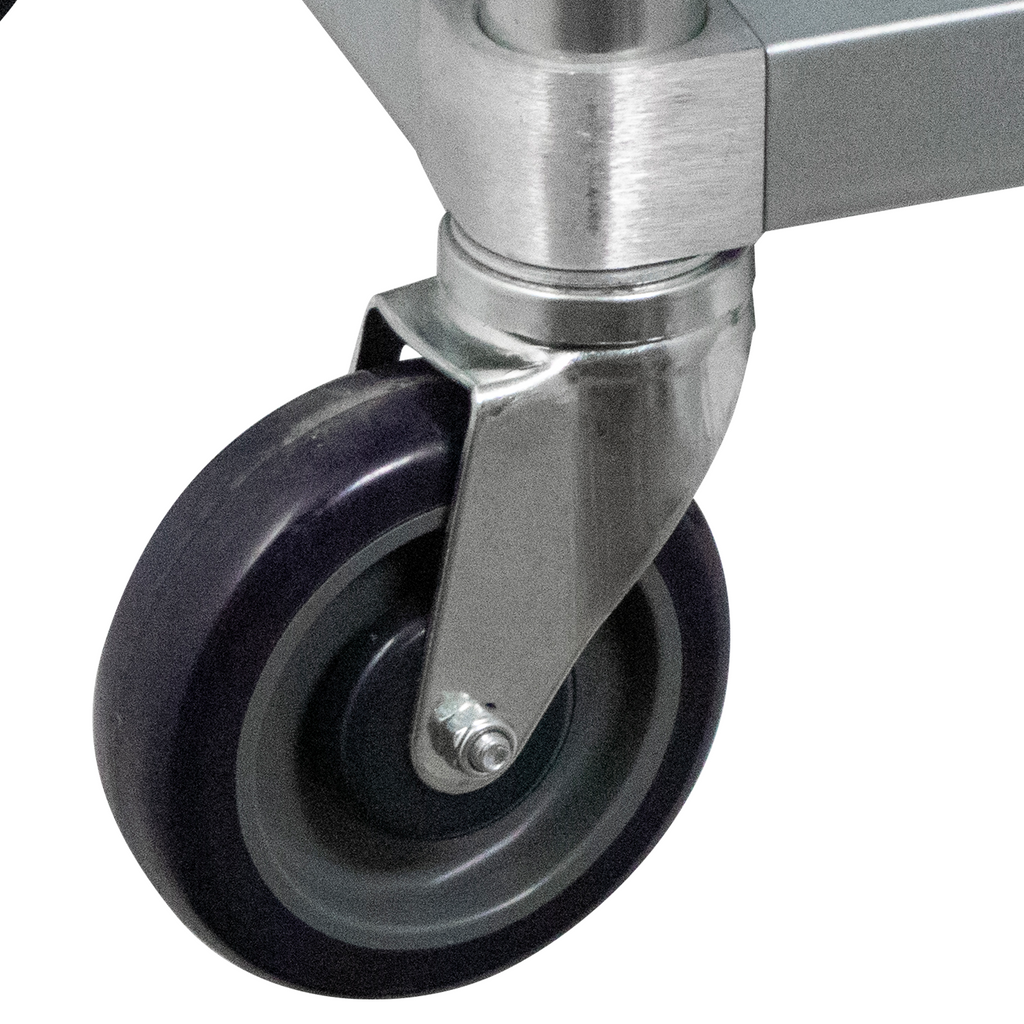 24" x 24" 18-Gauge 304 Stainless Steel Work Table with Galvanized Legs 