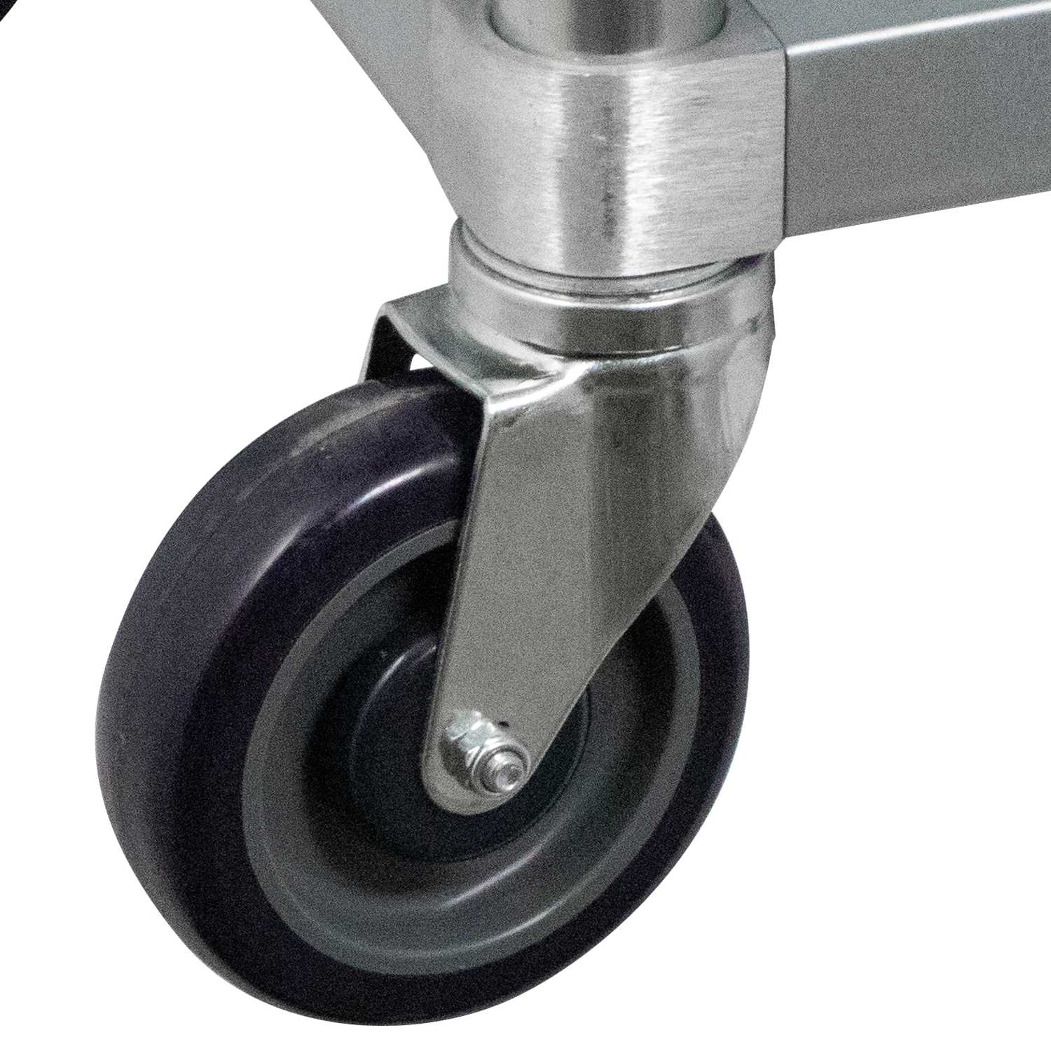 24" x 24" 18-Gauge 304 Stainless Steel Work Table with Galvanized Legs 