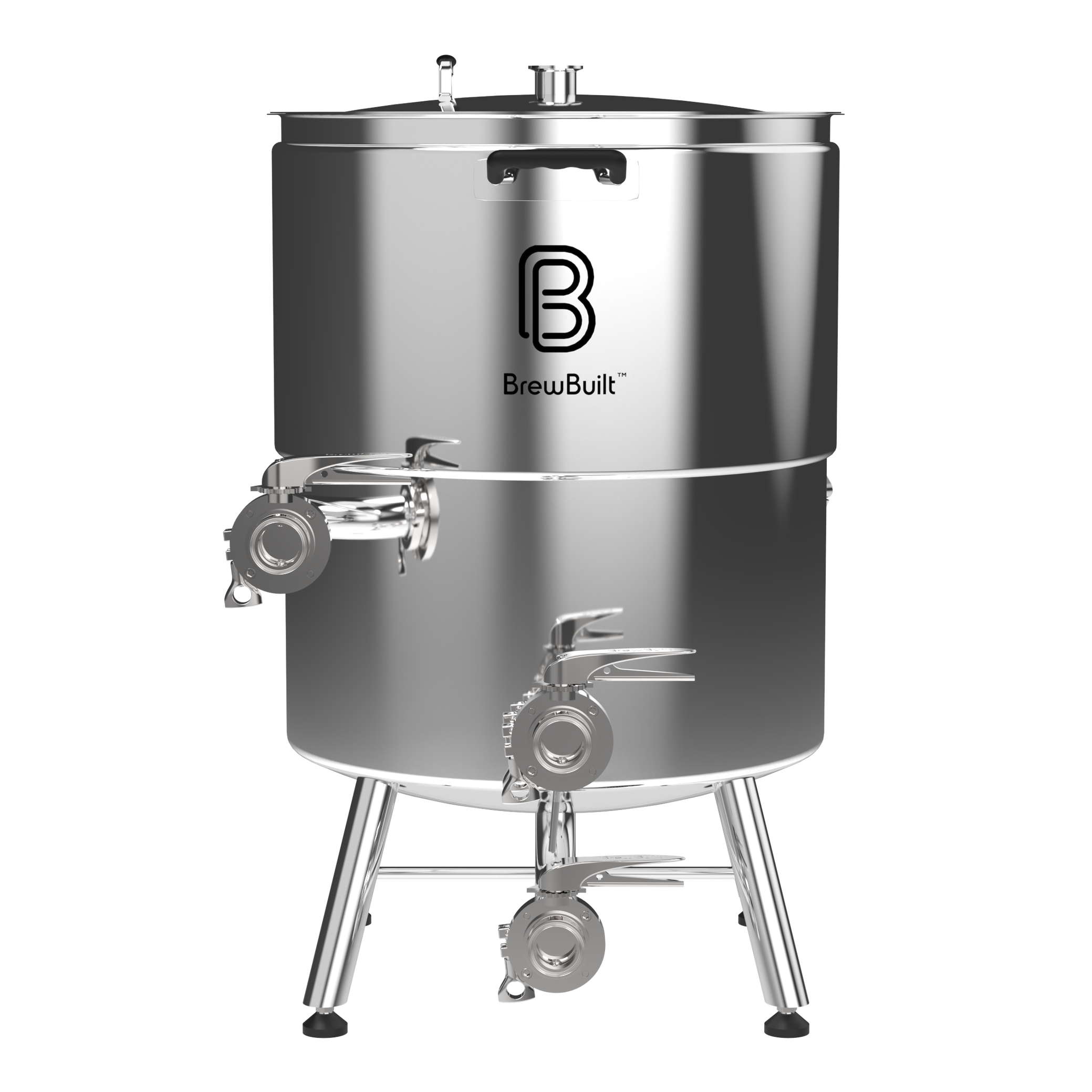 Tangential Inlet BrewBuilt® Bottom Drain Electric Boil Kettle | Cooling Jacket | Tangen