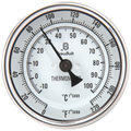 BrewBuilt - Thermometer - 1/2 in. NPT - 3 in. Dial Face x 6 in. Probe