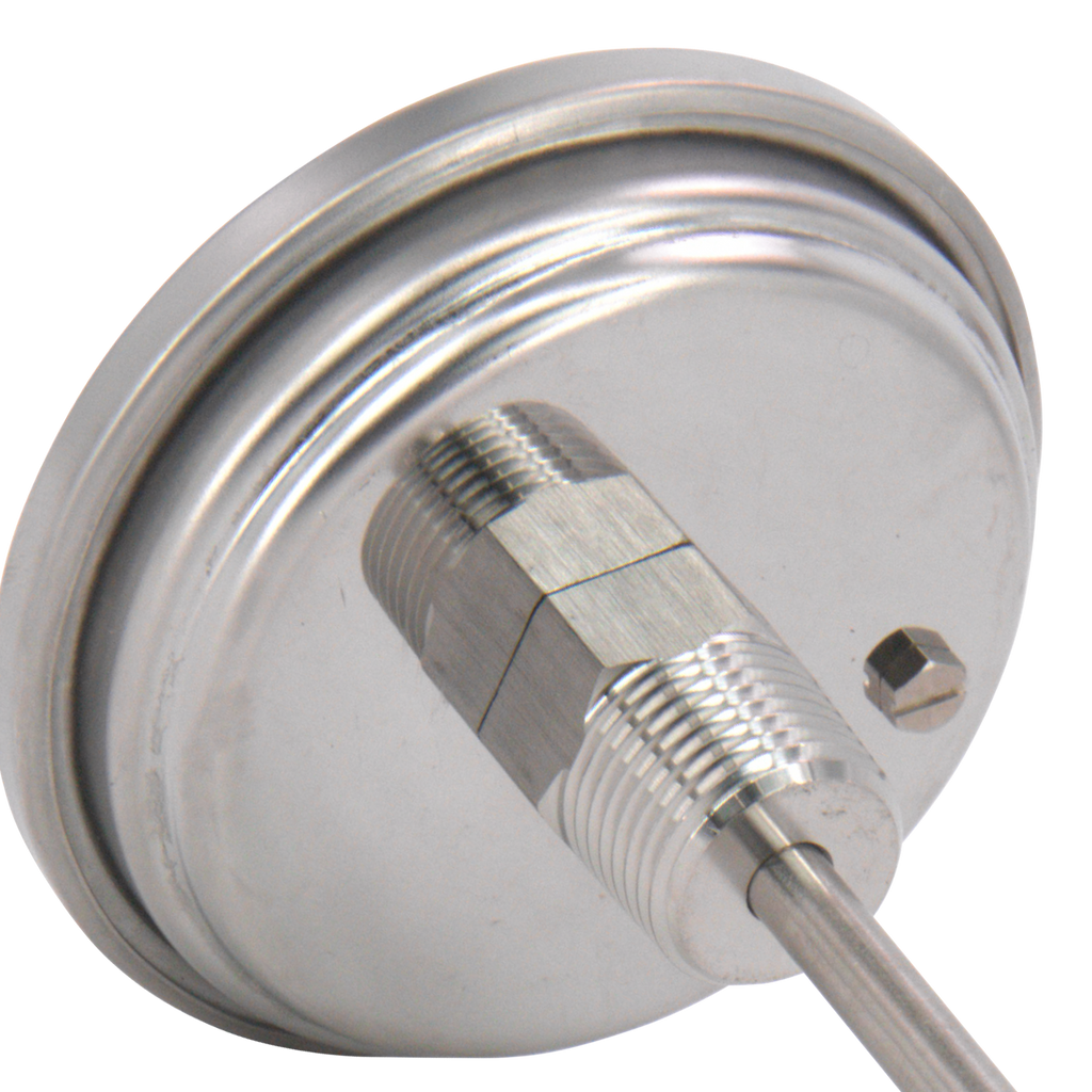 BrewBuilt - Thermometer - 1/2 in. NPT - 3 in. Dial Face x 6 in. Probe