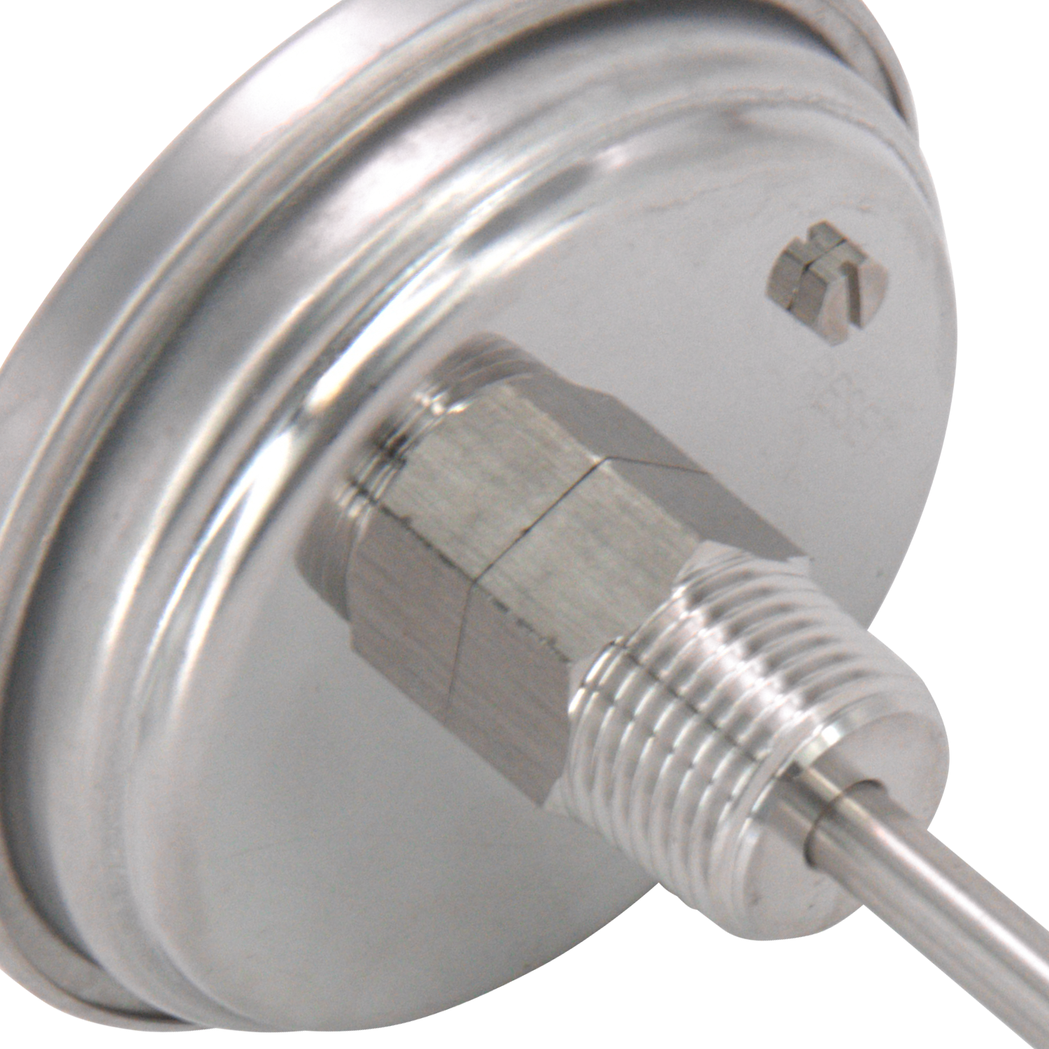 BrewBuilt - Thermometer - 1/2 in. NPT - 3 in. Dial Face x 2 in. Probe