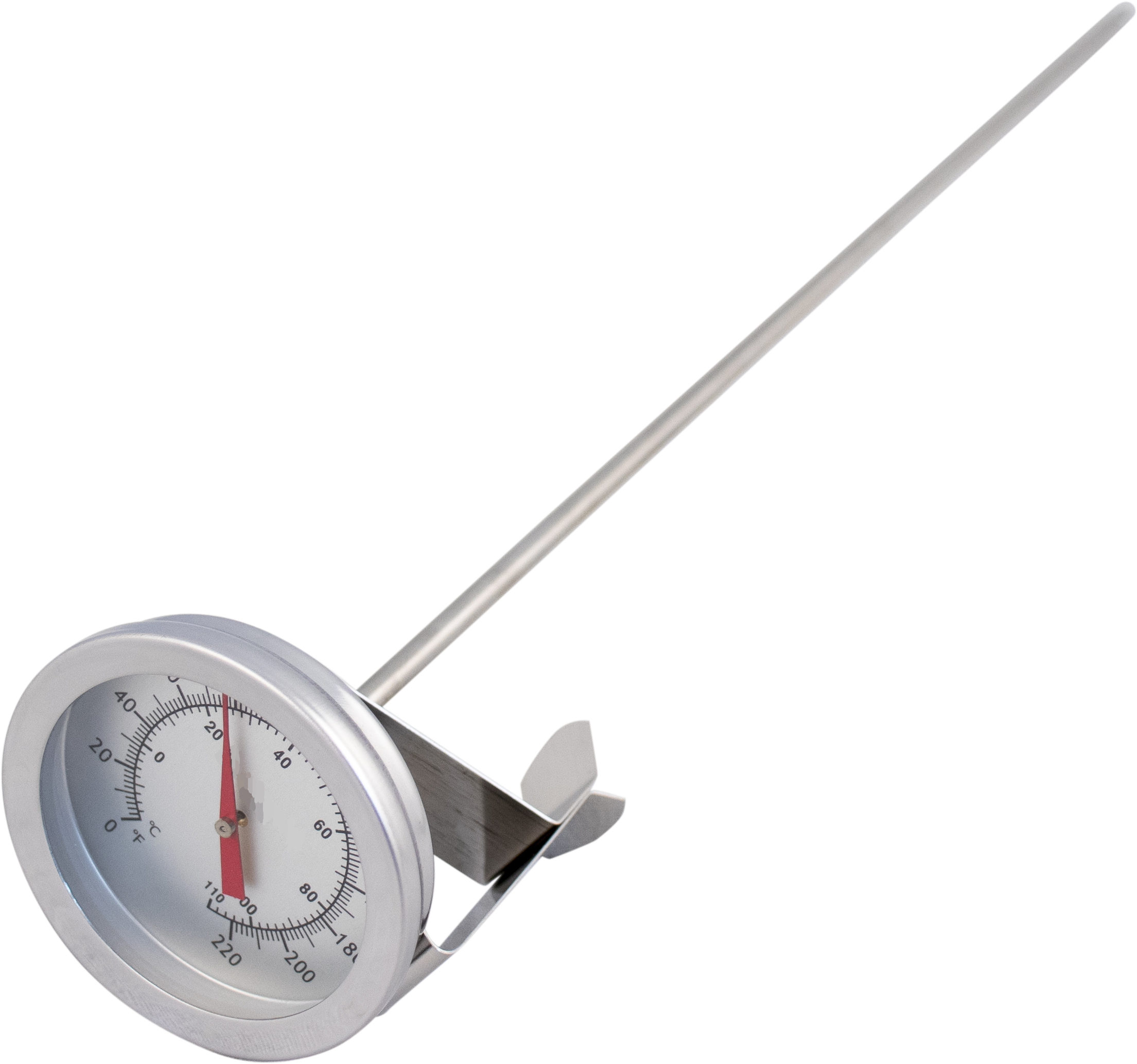 BrewBuilt - Thermometer - Clip On - 2 in. Dial Face x 12 in. Probe